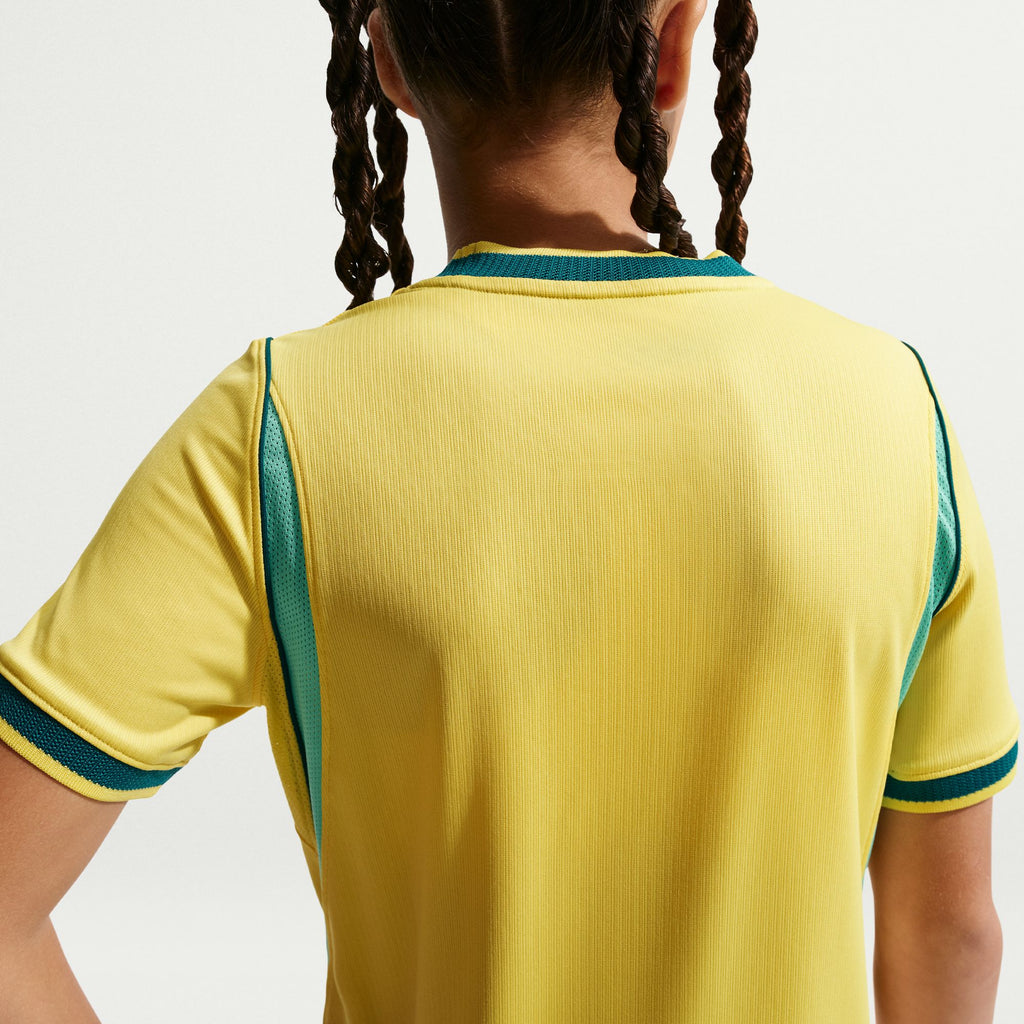 Nike Brazil 2026 Stadium Home Big Kids' Nike Dri-FIT Soccer Stadium Jersey - IO2231-724-NIKE by Nike | Available at Niky's Sports