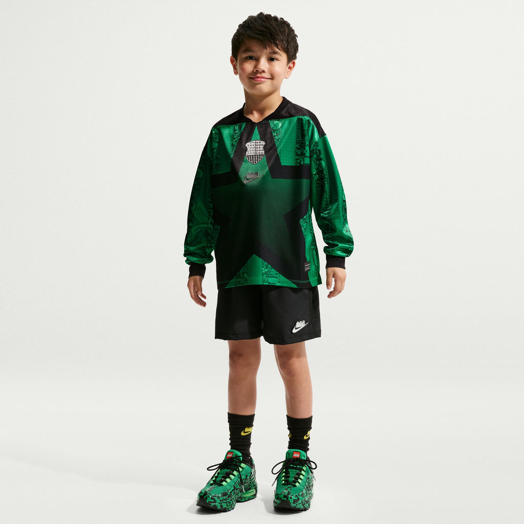 Nike x LEGO® Collection Big Kids' Soccer Goalkeeper Jersey - IO3128-010-NIKE by Nike | Available at Niky's Sports