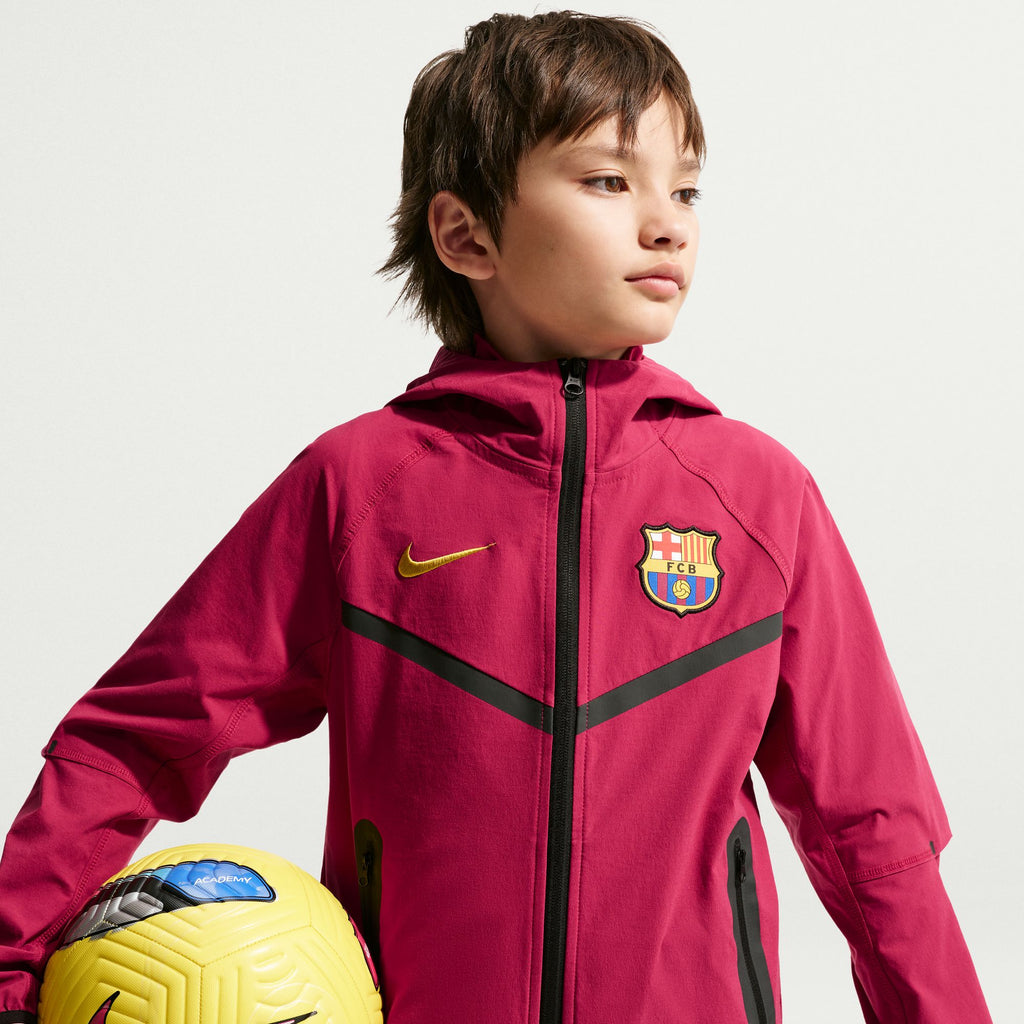 Nike FC Barcelona Tech Big Kids' Soccer Full-Zip Jacket