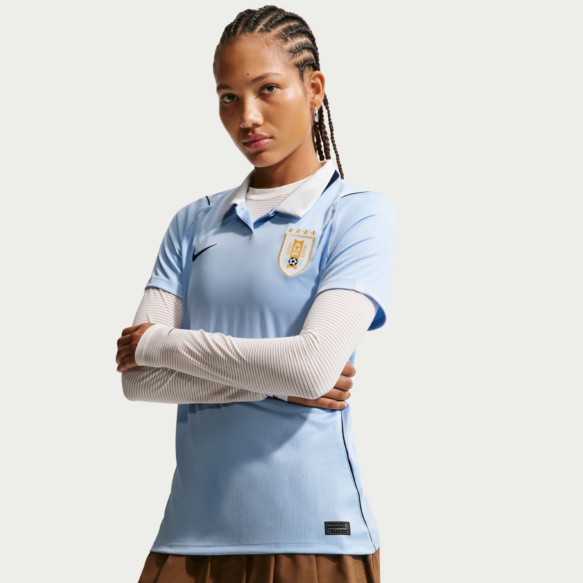 Nike Uruguay 2026 Stadium Home Women's Nike Dri-FIT Soccer Replica Jersey - IO4684-425-NIKE by Nike | Available at Niky's Sports