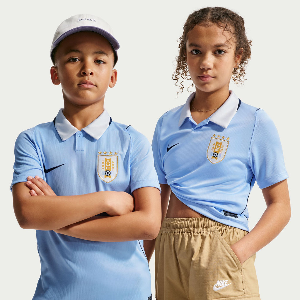 Nike Uruguay 2026 Stadium Home Big Kids' Nike Dri-FIT Soccer Replica Jersey - IO4686-425-NIKE by Nike | Available at Niky's Sports