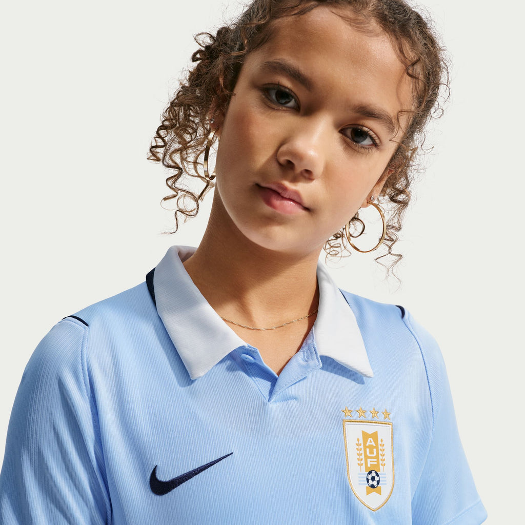 Nike Uruguay 2026 Stadium Home Big Kids' Nike Dri-FIT Soccer Replica Jersey - IO4686-425-NIKE by Nike | Available at Niky's Sports