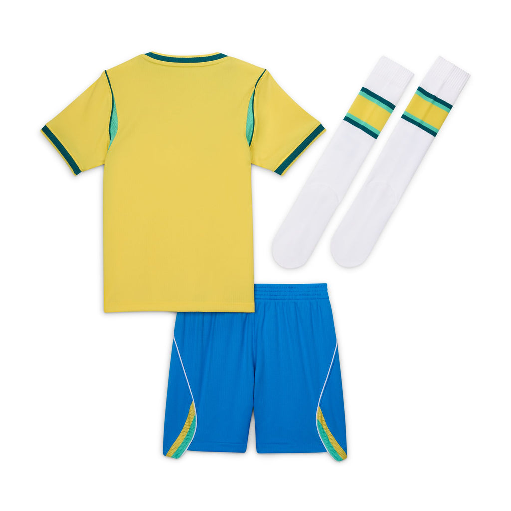 Nike Brazil 2026 Stadium Home Little Kids' Nike Soccer Replica 3-Piece Kit