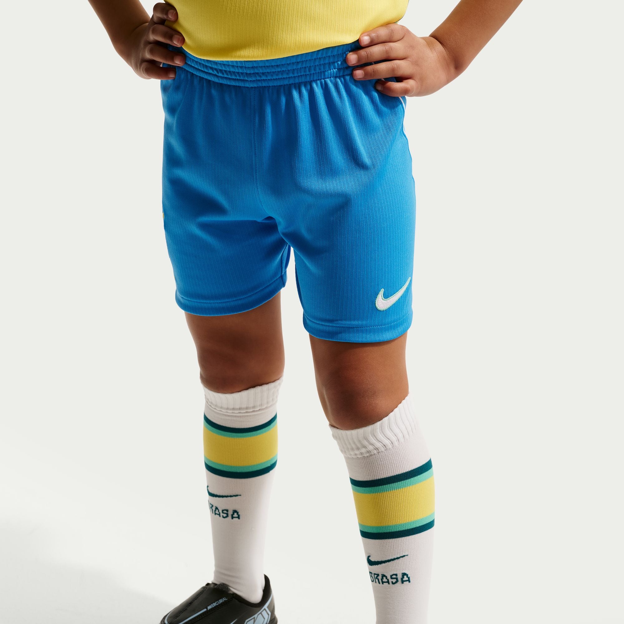 Nike Brazil 2026 Stadium Home Little Kids' Nike Soccer Replica 3-Piece Kit