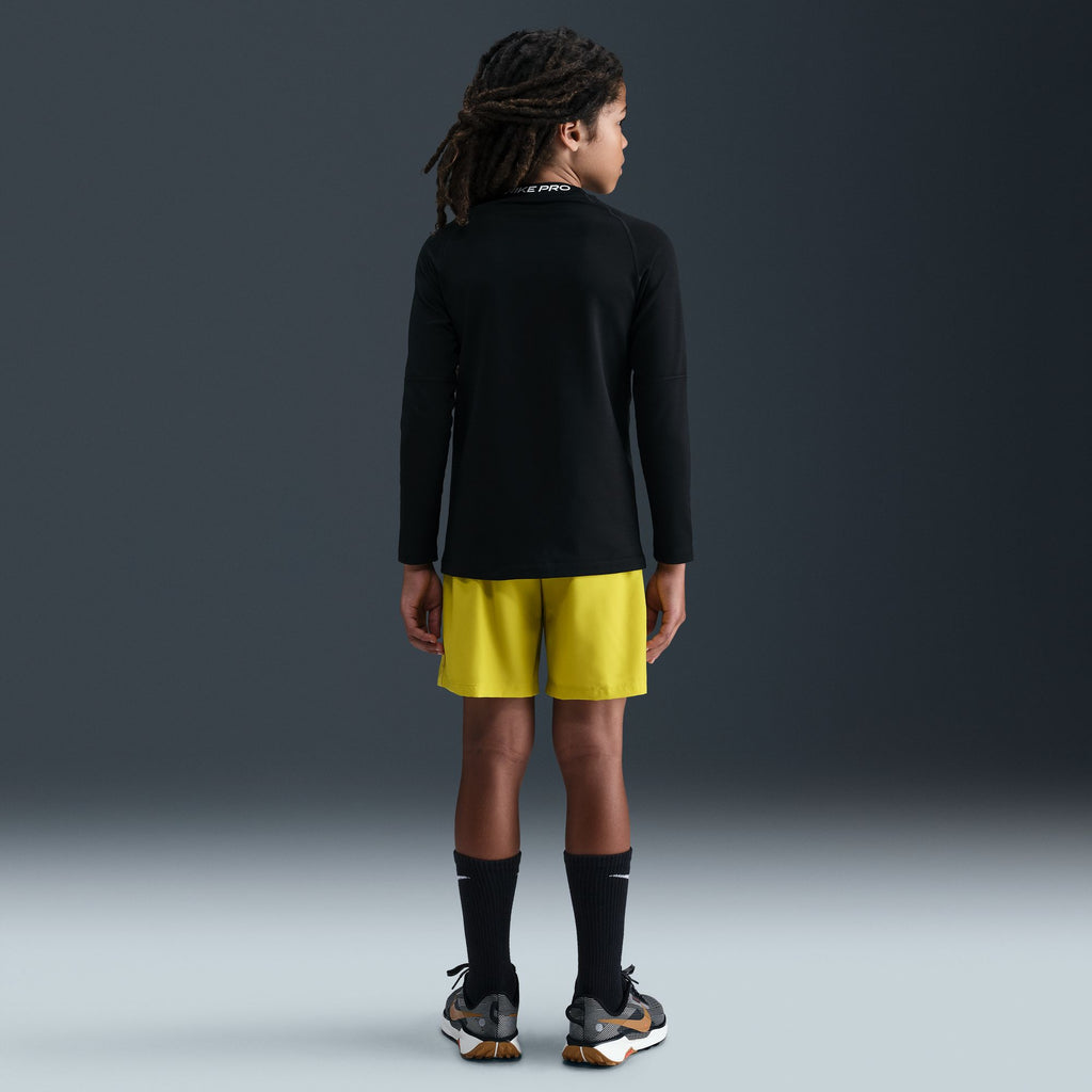 Nike Pro Big Kids' (Boys') Dri-FIT Long-Sleeve Crewneck Top - IO9010-010-NIKE by Nike | Available at Niky's Sports