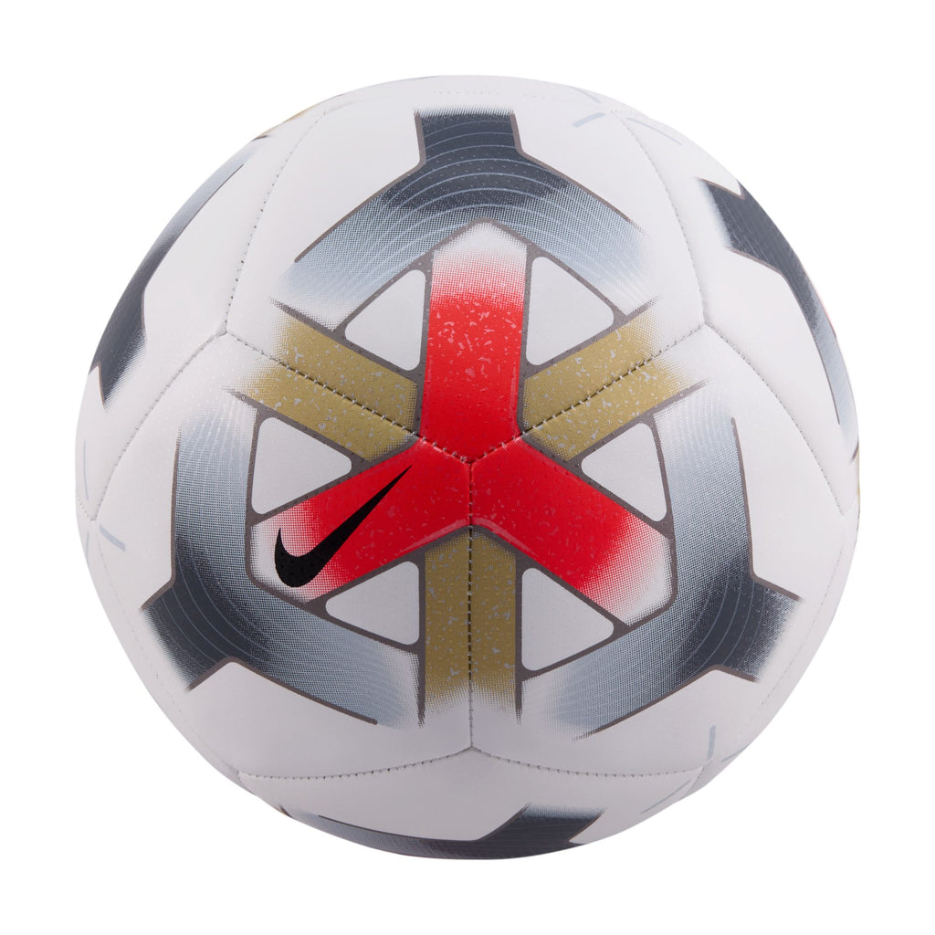 Nike Pitch Soccer Ball, WHITE/BRIGHT CRIMSON/ANTHRACITE/BLACK, back view