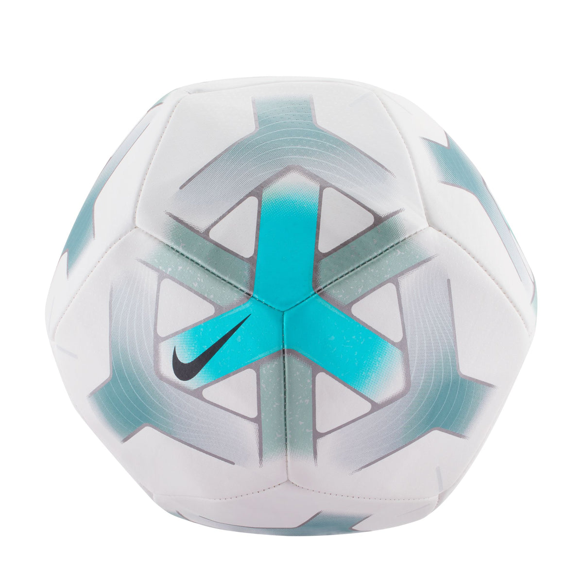 Nike Pitch Soccer Ball, WHITE/DUSTY CACTUS/SMOKEY BLUE/BLACK, front view