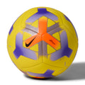 Nike Pitch Soccer Ball, YELLOW/HYPER CRIMSON/PURPLE/BLACK, front view