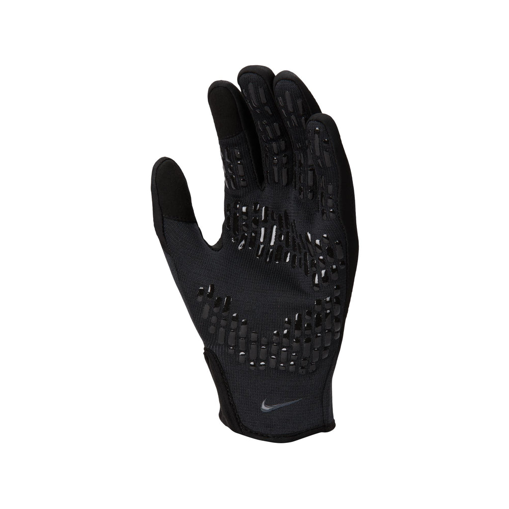 Nike Academy Therma-FIT Soccer Gloves, BLACK/ANTHRACITE/ANTHRACITE, back view