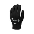 Nike Academy Big Kids' Therma-FIT Soccer Gloves, BLACK/OFF WHITE/OFF WHITE, front view