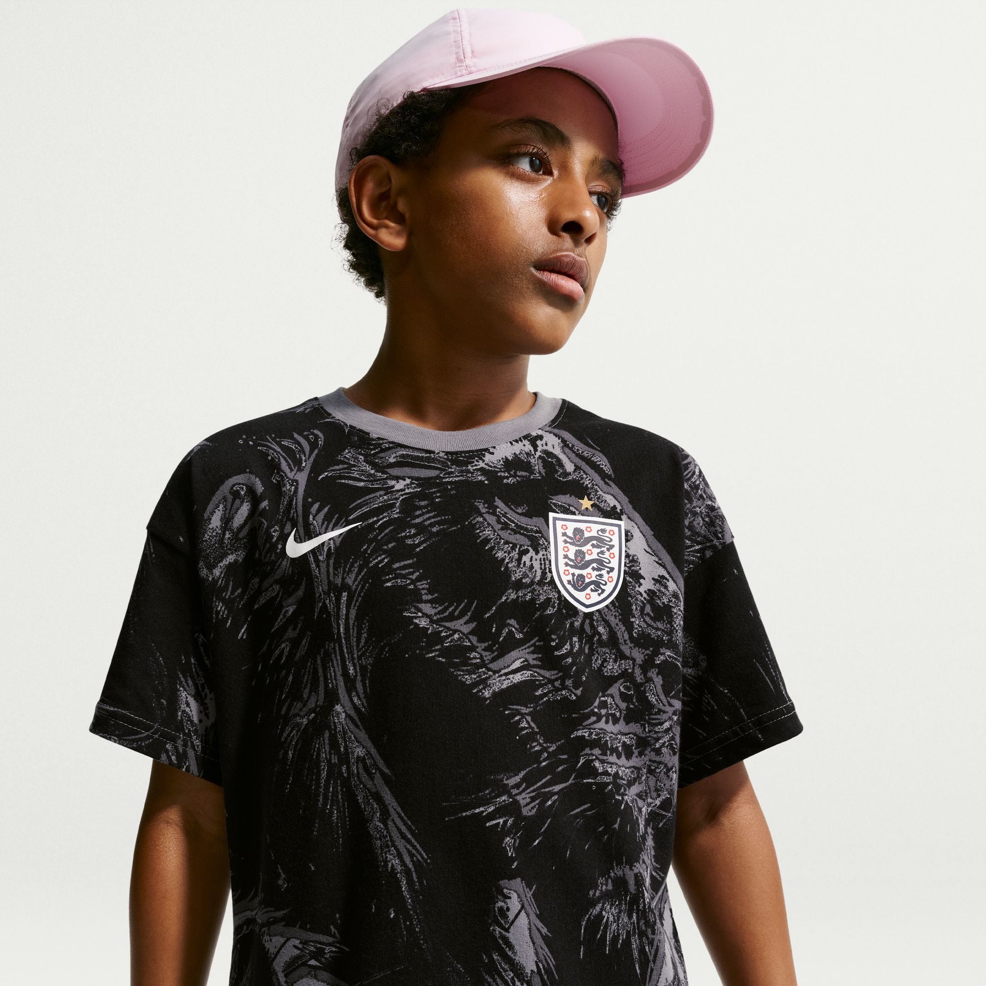 Nike England Big Kids' Nike Soccer T-Shirt - IQ2189-002-NIKE by Nike | Available at Niky's Sports