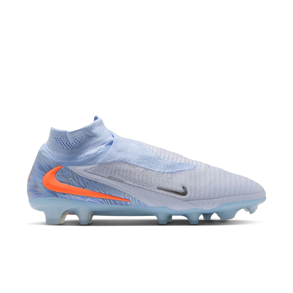 Nike United Phantom 6 High Elite FG soccer cleats in Multi-Color/Black, opposite side view — IQ7651-900