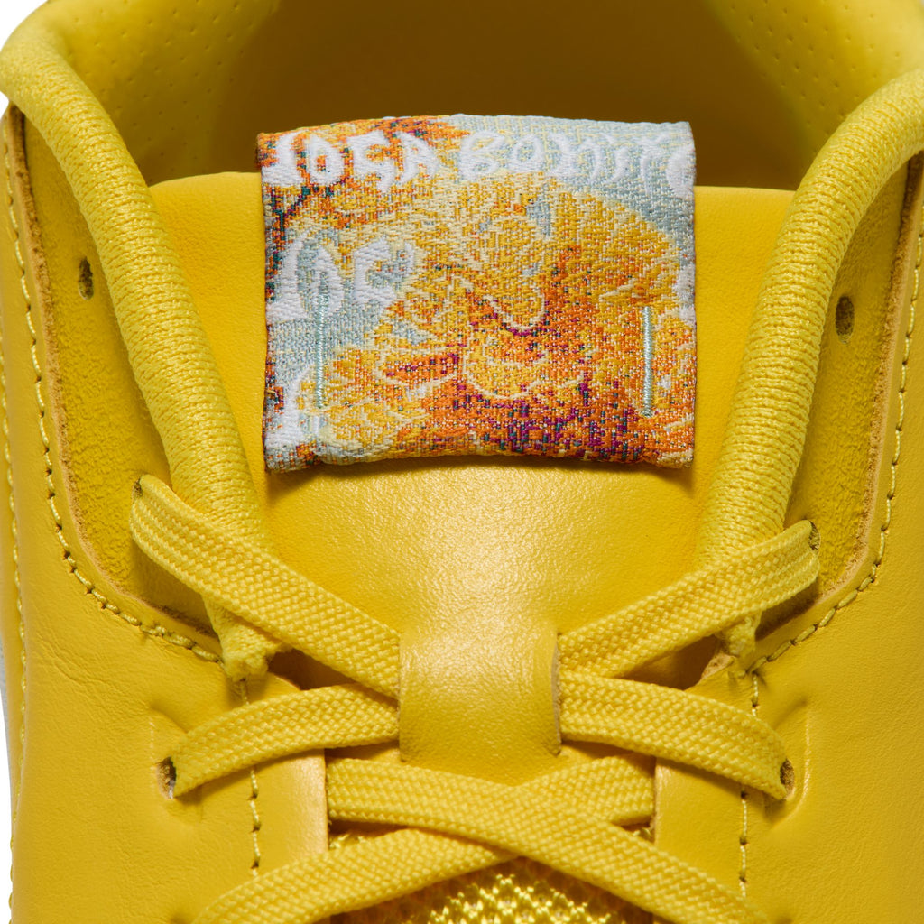 Nike Tiempo Streetgato "Joga Bonito" Indoor Soccer Shoes – Chrome Yellow, Joga Bonito tongue artwork — IQ8057-700