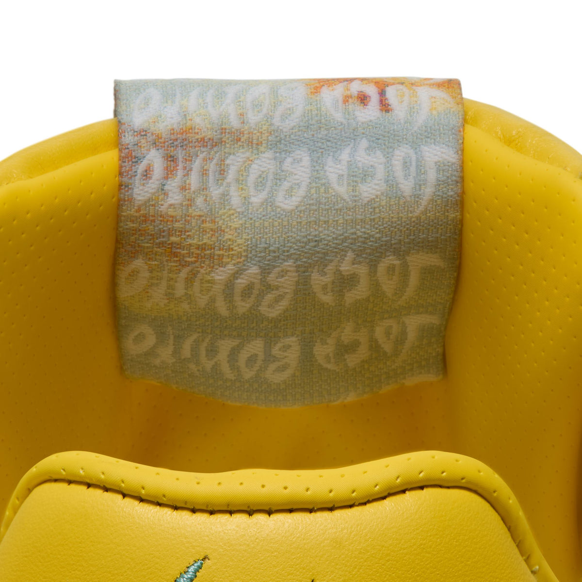 Nike Tiempo Streetgato "Joga Bonito" Indoor Soccer Shoes – Chrome Yellow, reverse tongue graphic — IQ8057-700
