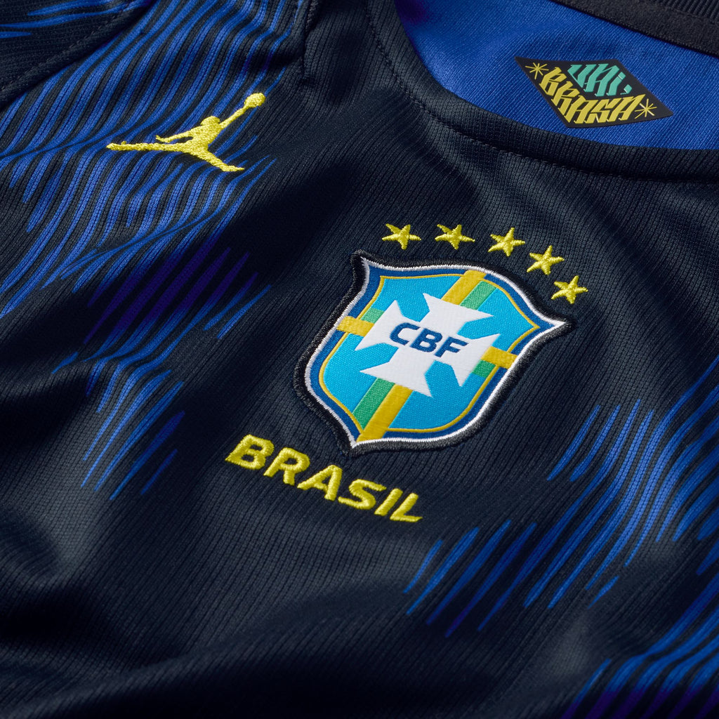 Nike Brazil 2026 Stadium Away Big Kids' Jordan Dri-FIT Soccer Replica Jersey