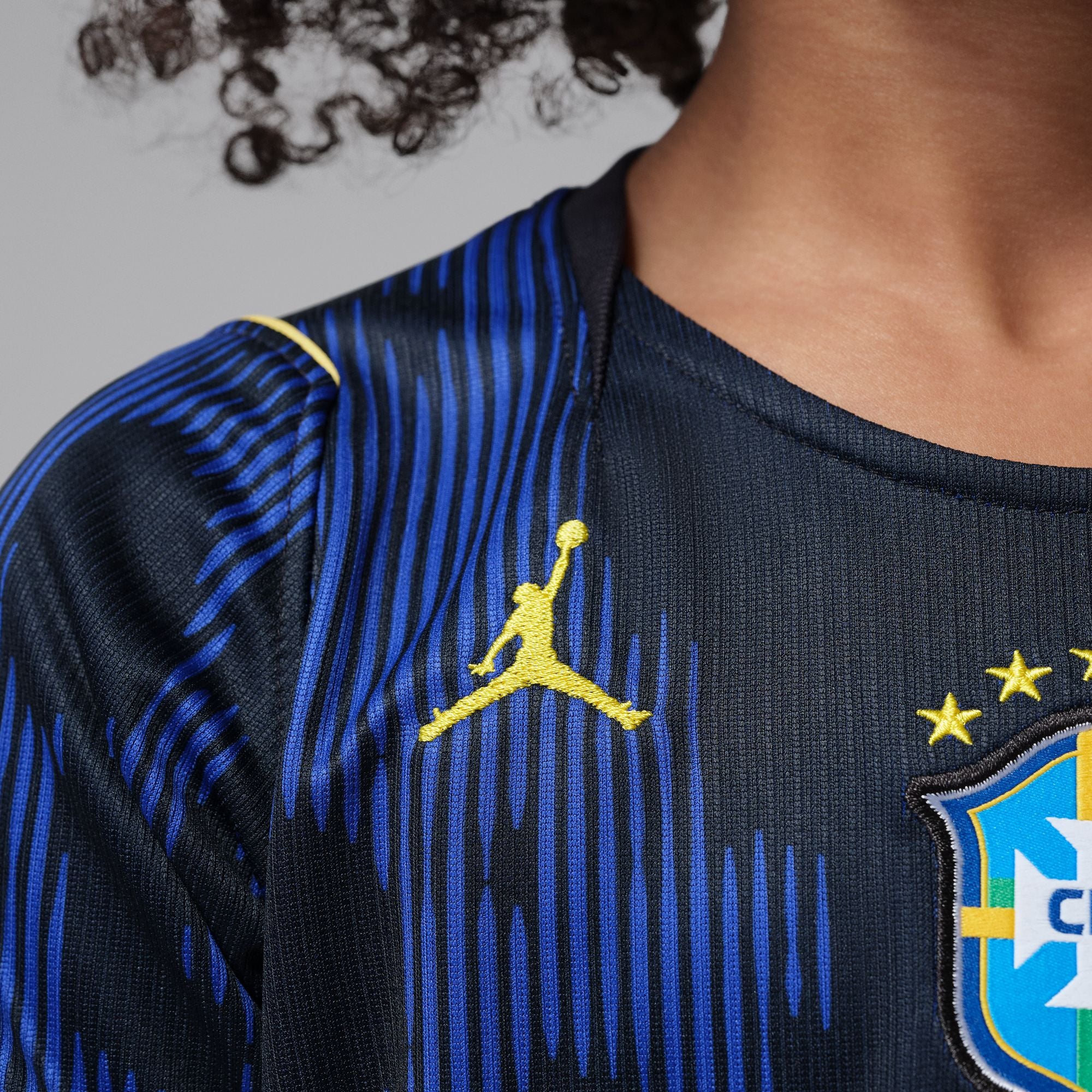 Nike Brazil 2026 Stadium Away Big Kids' Jordan Dri-FIT Soccer Replica Jersey