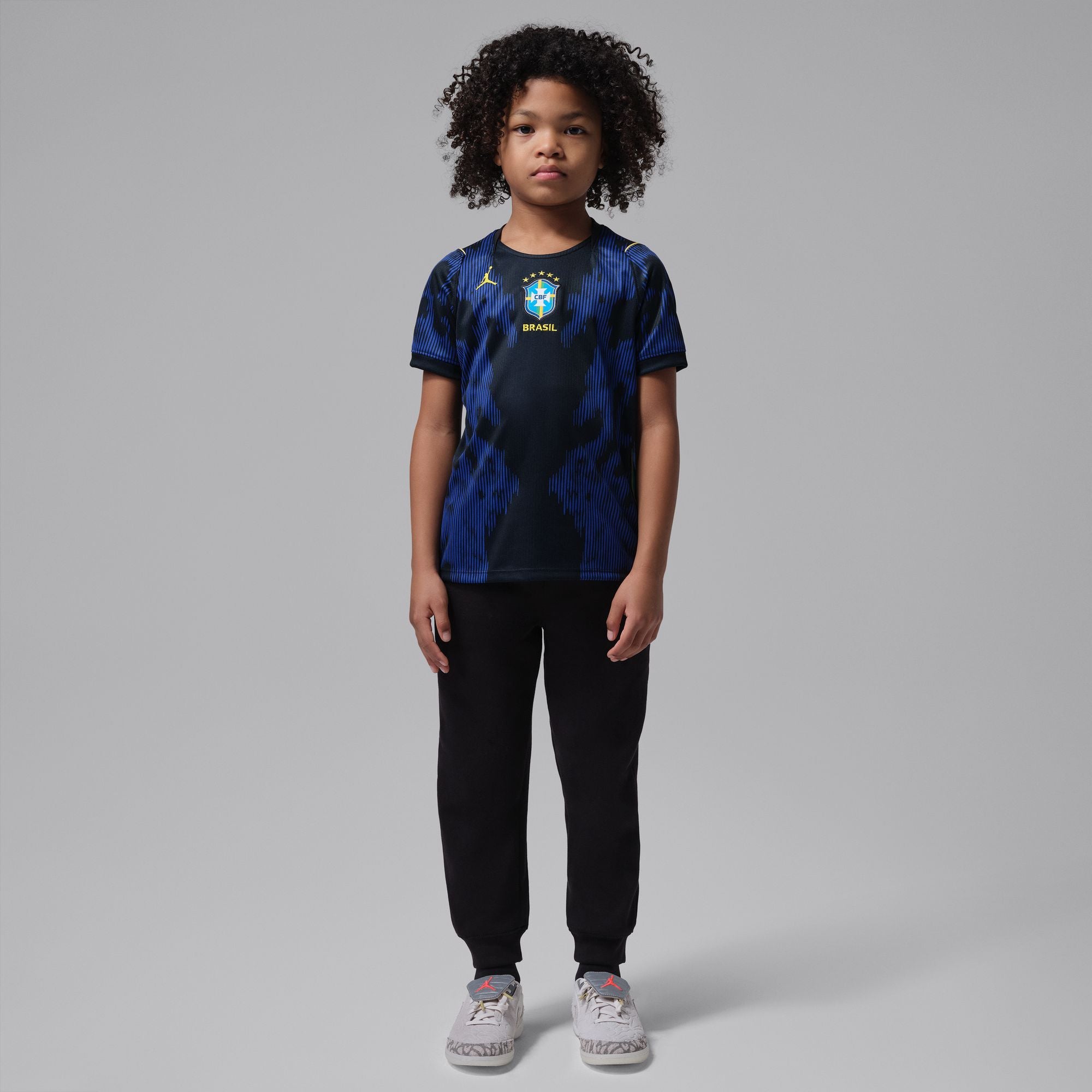 Nike Brazil 2026 Stadium Away Big Kids' Jordan Dri-FIT Soccer Replica Jersey