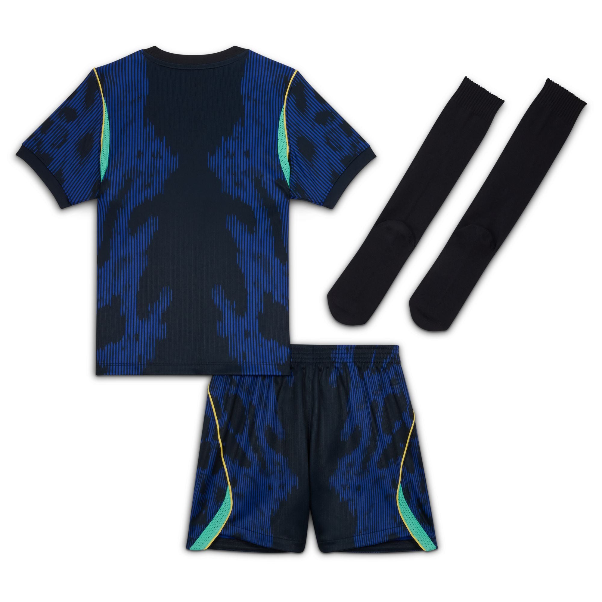 Nike Brazil 2026 Stadium Away Little Kids' Jordan Soccer Replica 3-Piece Kit - IU1071-417-NIKE by Nike | Available at Niky's Sports
