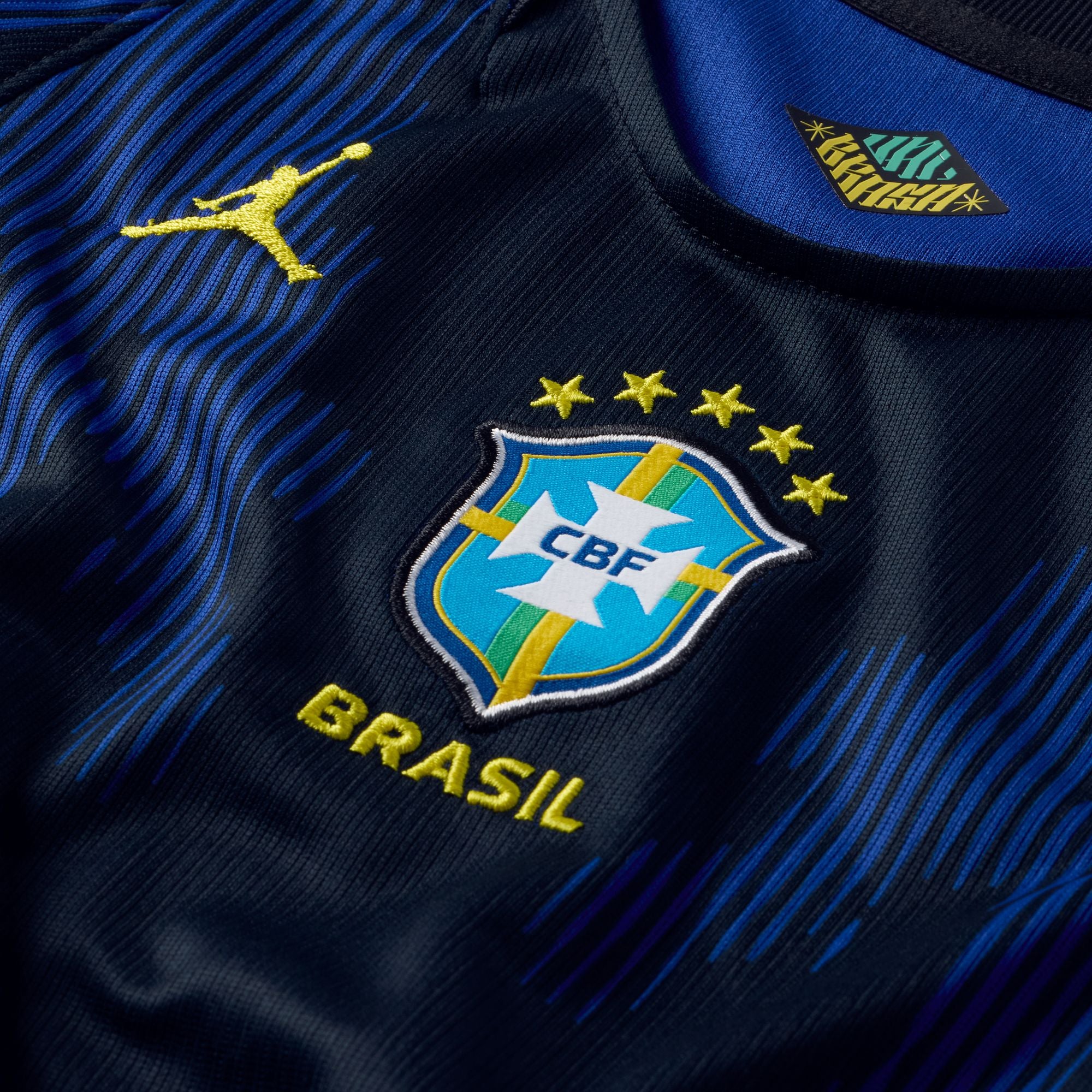 Nike Brazil 2026 Stadium Away Little Kids' Jordan Soccer Replica 3-Piece Kit - IU1071-417-NIKE by Nike | Available at Niky's Sports