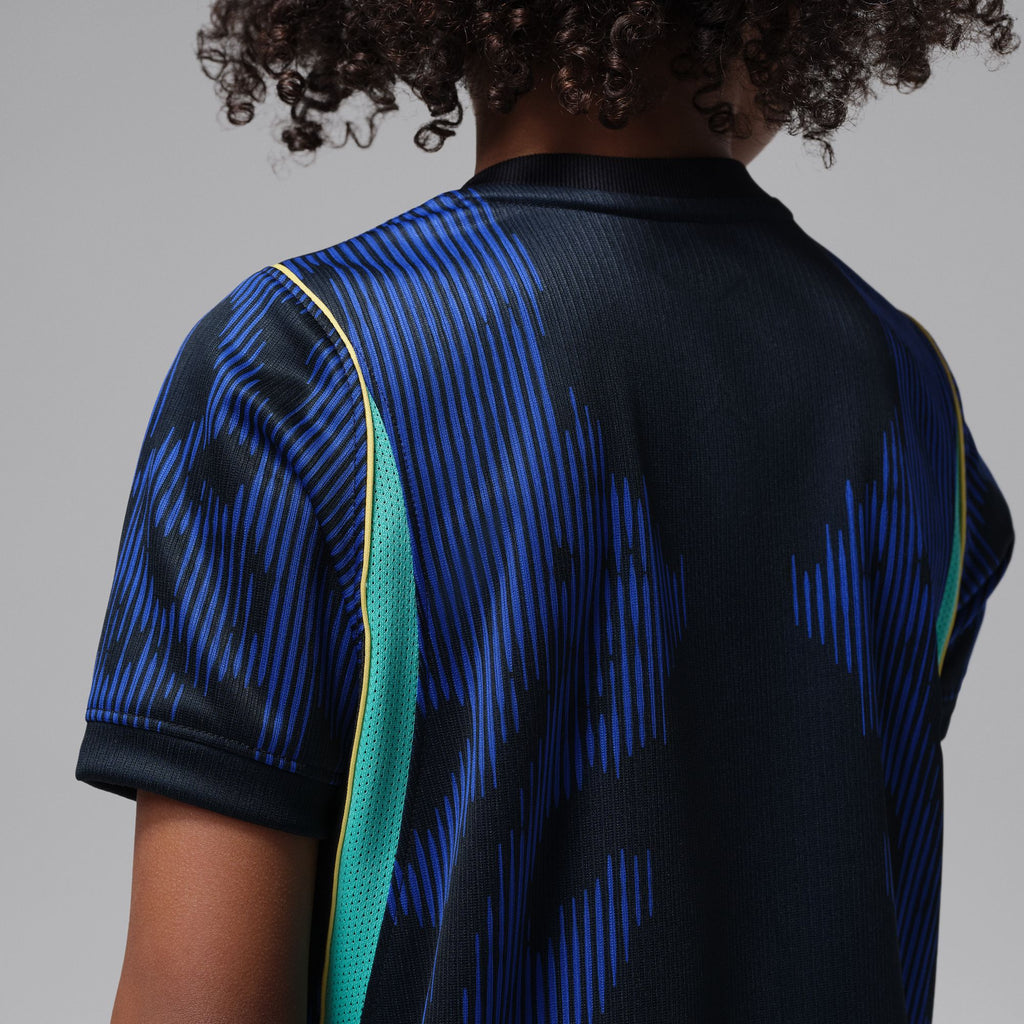 Nike Brazil 2026 Stadium Away Little Kids' Jordan Soccer Replica 3-Piece Kit - IU1071-417-NIKE by Nike | Available at Niky's Sports