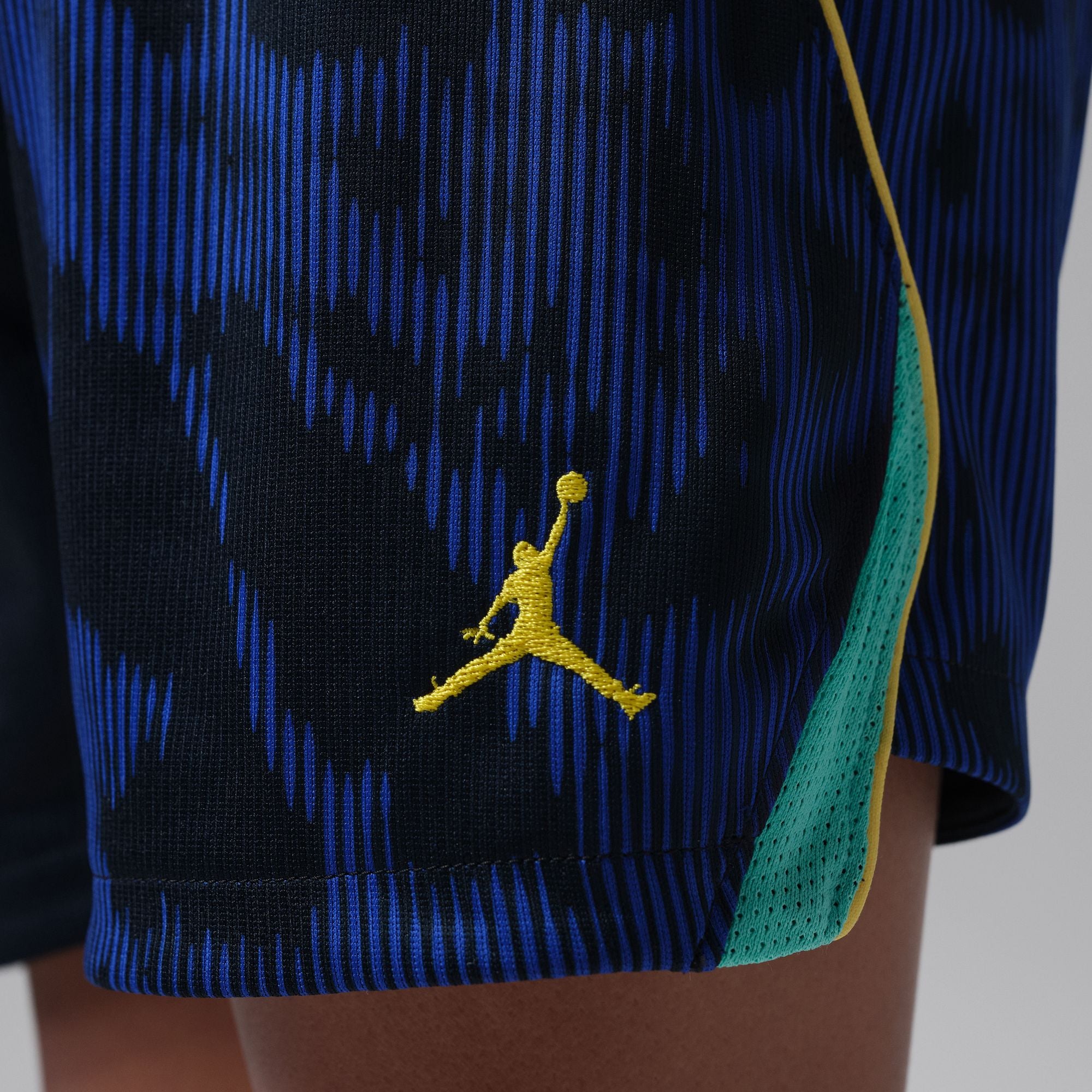 Nike Brazil 2026 Stadium Away Little Kids' Jordan Soccer Replica 3-Piece Kit - IU1071-417-NIKE by Nike | Available at Niky's Sports