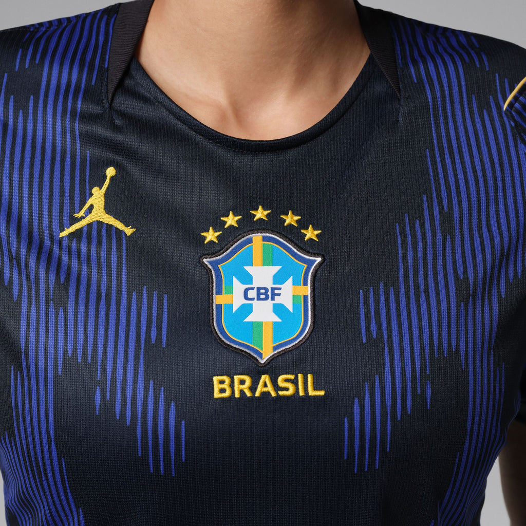 Nike Brazil 2026 Stadium Away Women's Jordan Dri-FIT Soccer Replica Jersey - IU1077-417-NIKE by Nike | Available at Niky's Sports