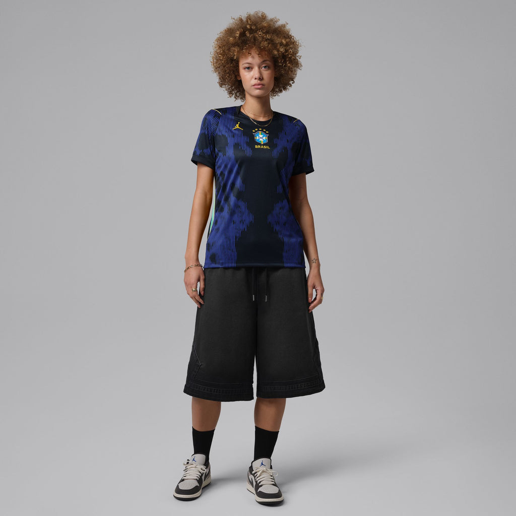 Nike Brazil 2026 Stadium Away Women's Jordan Dri-FIT Soccer Replica Jersey - IU1077-417-NIKE by Nike | Available at Niky's Sports