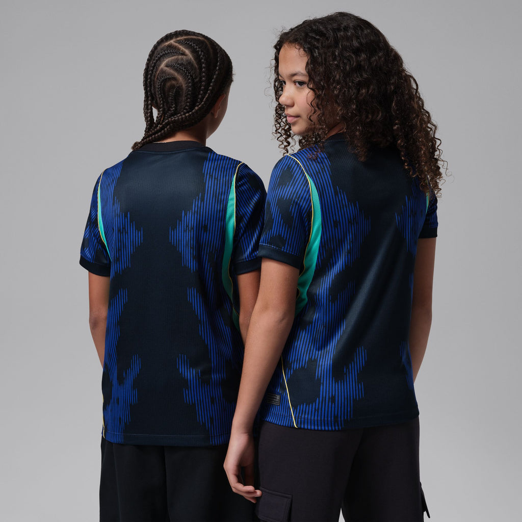 Nike Brazil 2026 Stadium Away Big Kids' Jordan Dri-FIT Soccer Replica Jersey - IU1080-417-NIKE by Nike | Available at Niky's Sports