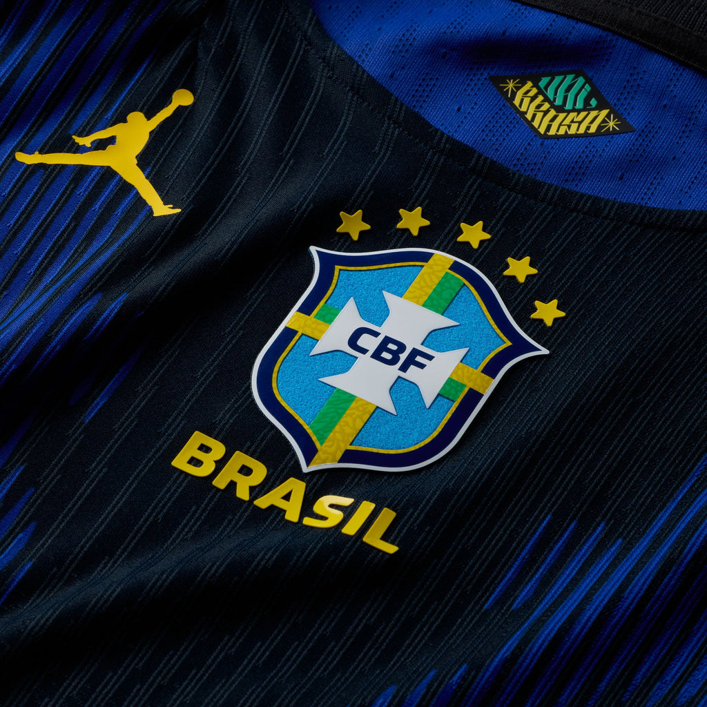 Nike Brazil 2026 Match Away Big Kids' Jordan Aero-FIT Soccer Authentic Jersey