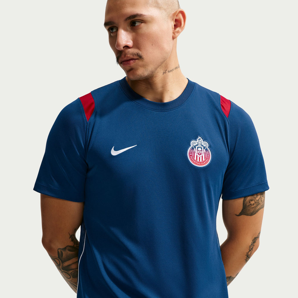 Nike Chivas De Guadalajara Academy Pro Men's Nike Dri-FIT Soccer Short-Sleeve Knit Top - IU7781-477-NIKE by Nike | Available at Niky's Sports