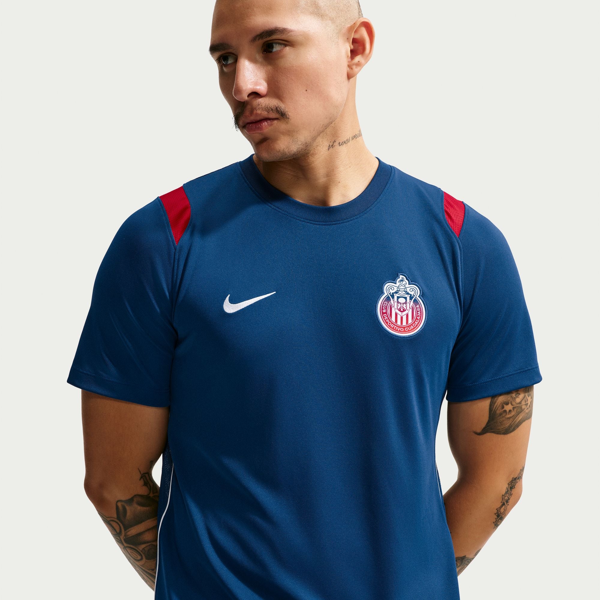 Nike Chivas De Guadalajara Academy Pro Men's Nike Dri-FIT Soccer Short-Sleeve Knit Top - IU7781-477-NIKE by Nike | Available at Niky's Sports