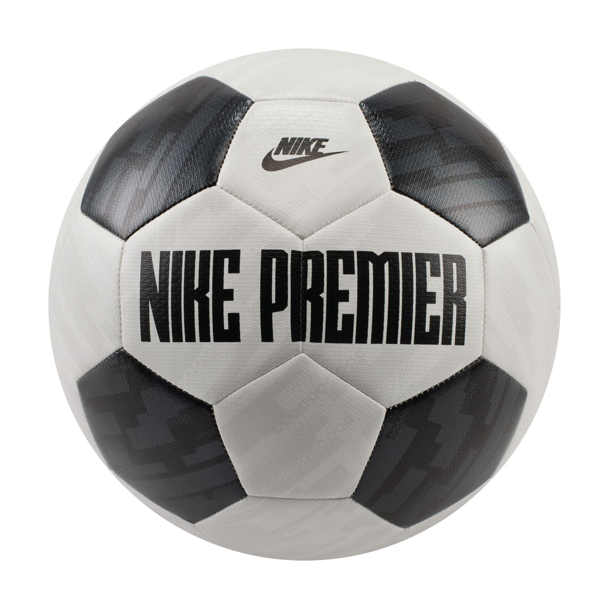 Nike Heritage Premier Soccer Ball, WHITE/OFF WHITE/BLACK, back view