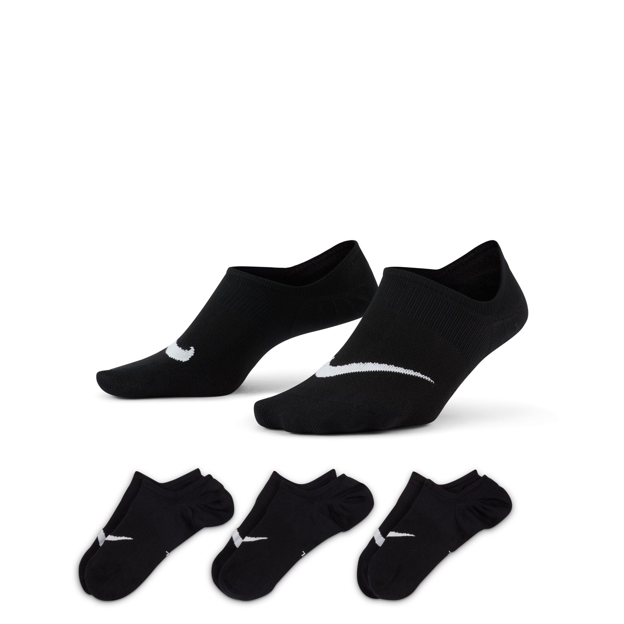 Nike Everyday Plus Lightweight Women's Training Footie Socks (3 Pairs) - SX5277-011-NIKE by Nike | Available at Niky's Sports