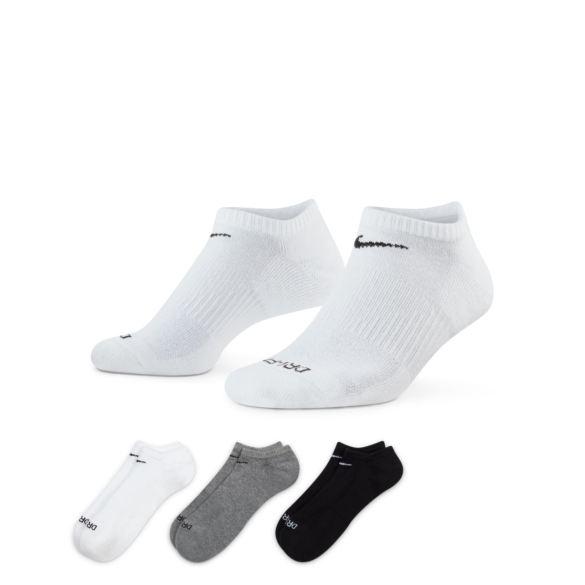 Nike Everyday Plus Cushion Training No-Show Socks (3 Pairs) - SX6889-964-NIKE by Nike | Available at Niky's Sports