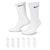 Nike Everyday Cushioned Training Crew Socks (6 Pairs) - SX7666-100-NIKE by Nike | Available at Niky's Sports