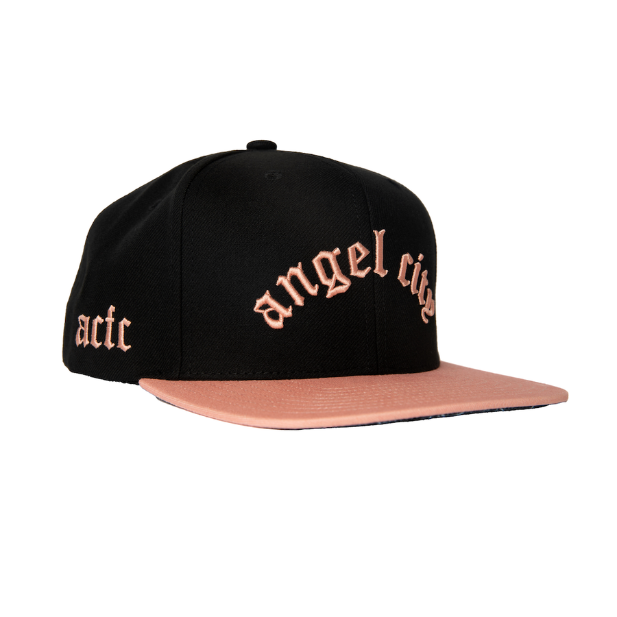 Mitchell and Ness Angel City FC Blackletter Snapback - 6HSSTP22138-ACFBKPK-MITCHELL & NESS by Mitchell & Ness | Available at Niky's Sports