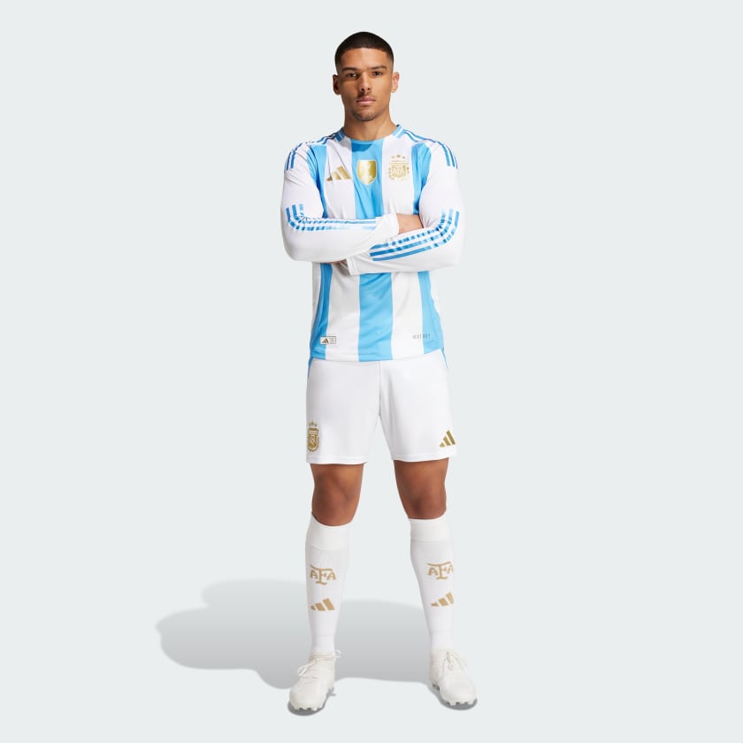 adidas Argentina 2024 Long Sleeve Home Authentic Jersey - Men’s - IP8383-ADIDAS by adidas | Available at Niky's Sports