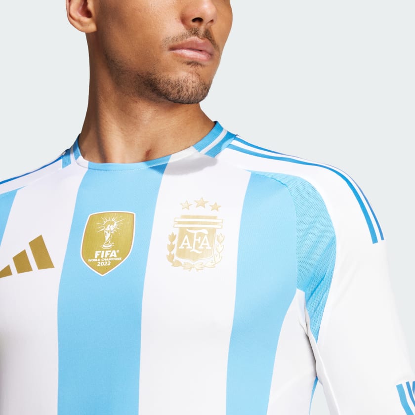adidas Argentina 2024 Long Sleeve Home Authentic Jersey - Men’s - IP8383-ADIDAS by adidas | Available at Niky's Sports