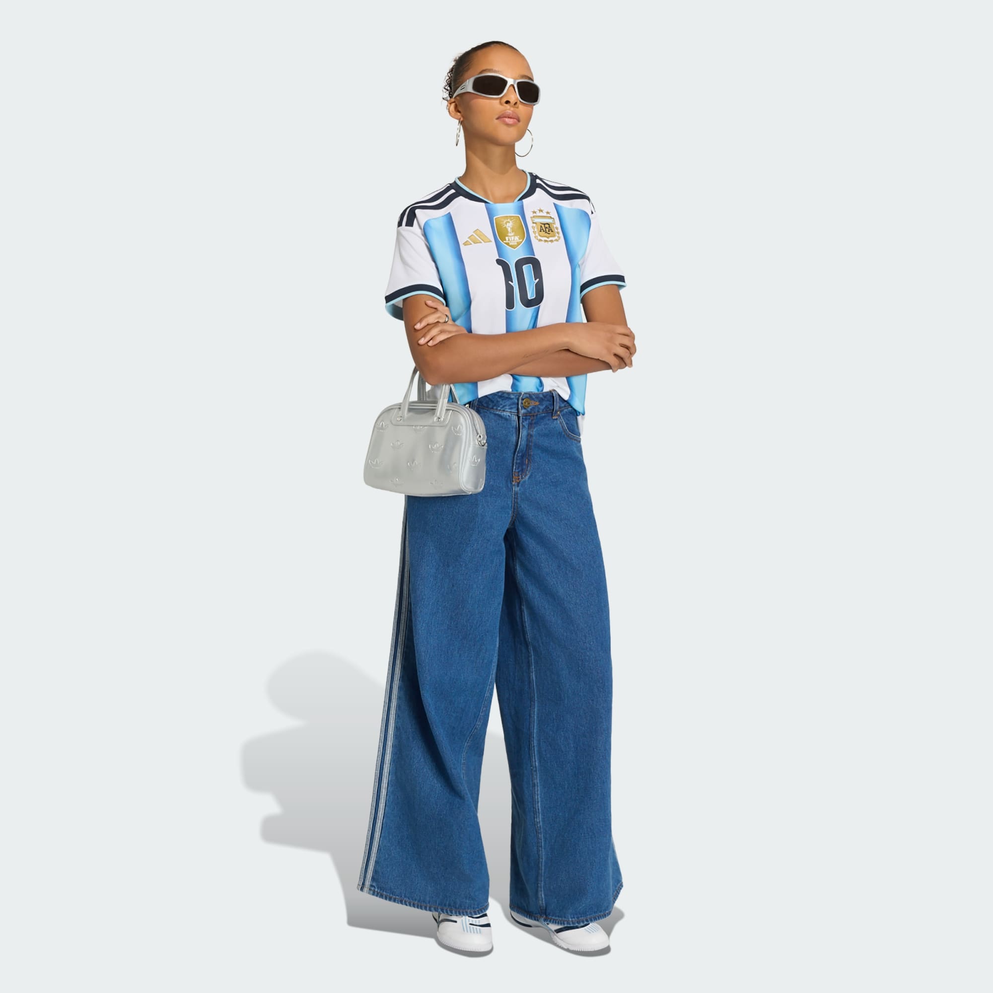 adidas Argentina 26 Home Messi Stadium Women's Jersey