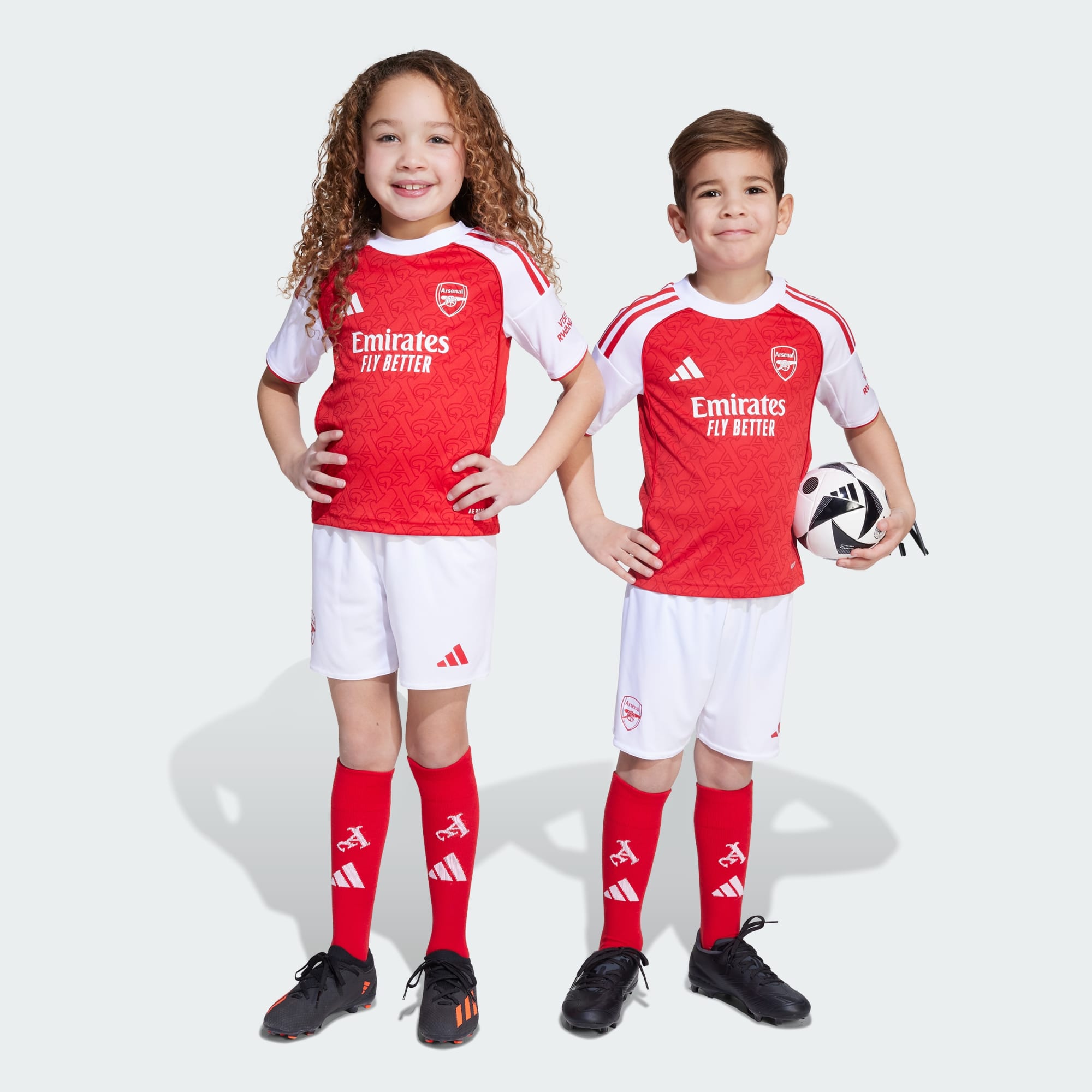 adidas Arsenal 25/26 Home Mini Kit Kids