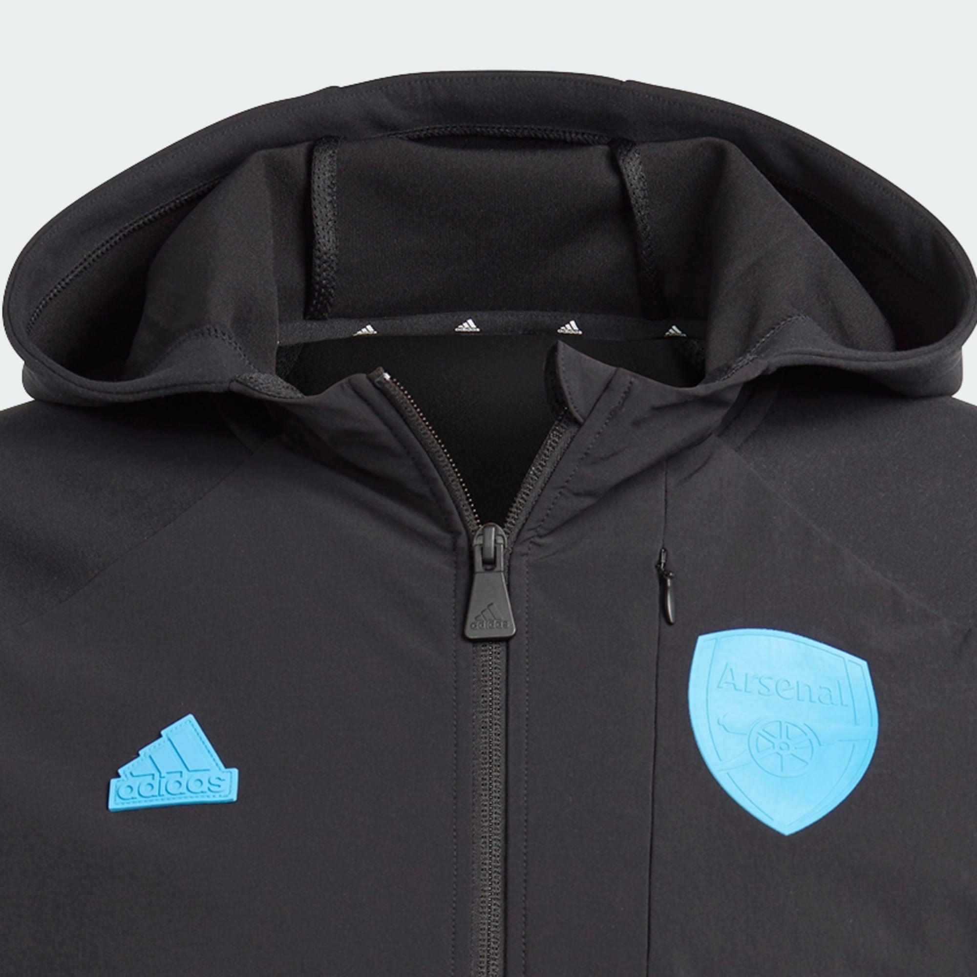 ADIDAS ARSENAL DESIGNED FOR GAMEDAY FULL-ZIP HOODIE - HZ2040-ADIDAS by adidas | Available at Niky's Sports