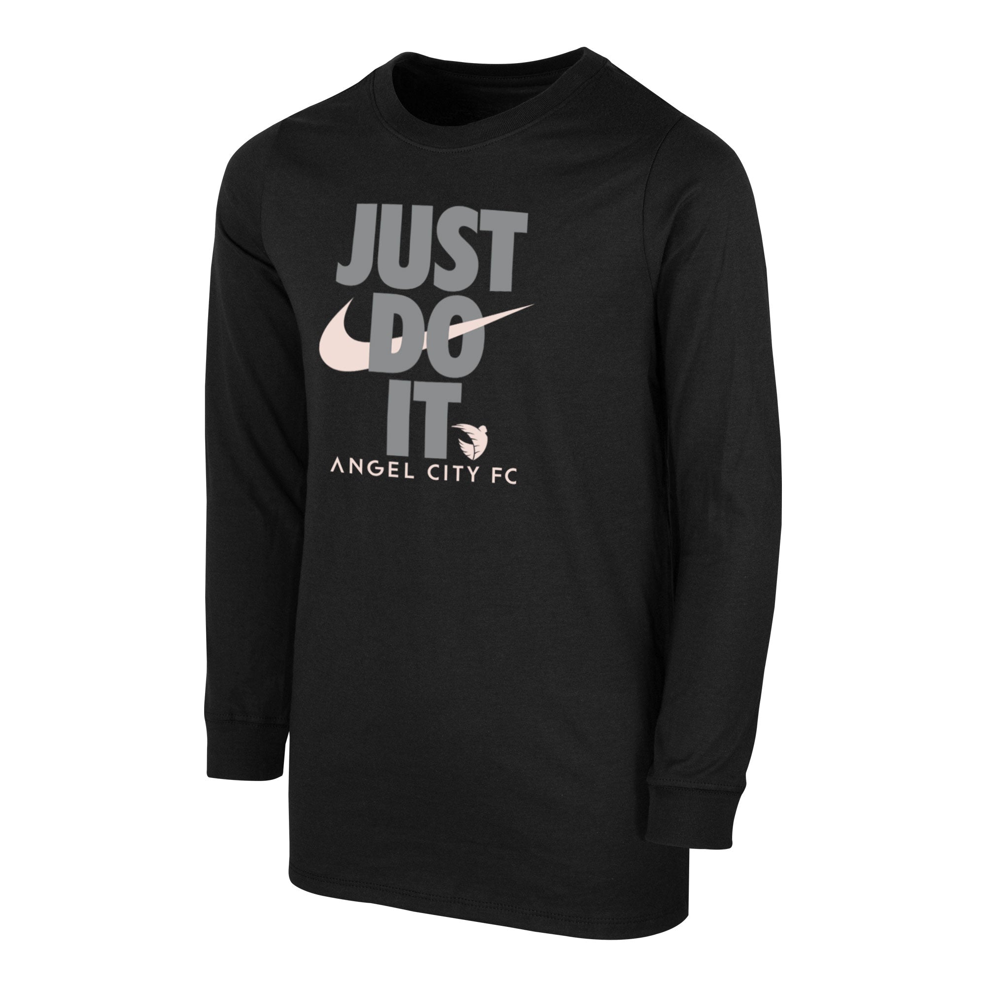 Nike Angel City FC Core Long Sleeve Youth Tee - B12461-BLK-NIKE by Nike | Available at Niky's Sports