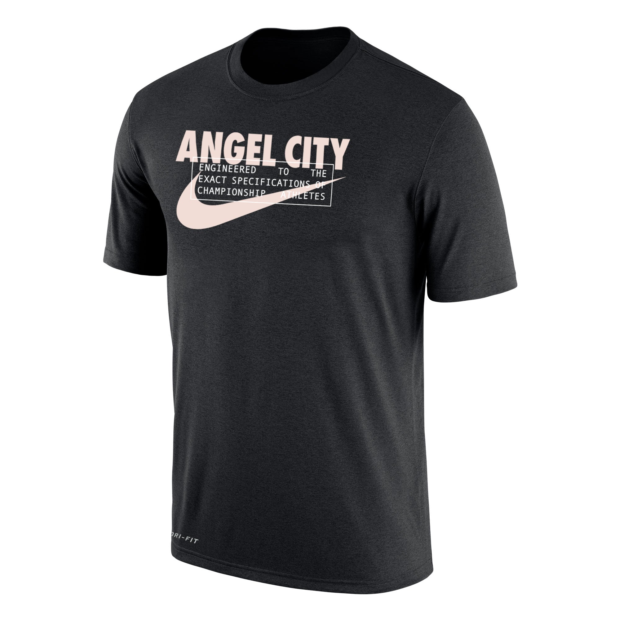 Nike Angel City FC Men's Cotton Tee - M11843-BLK-NIKE by Nike | Available at Niky's Sports