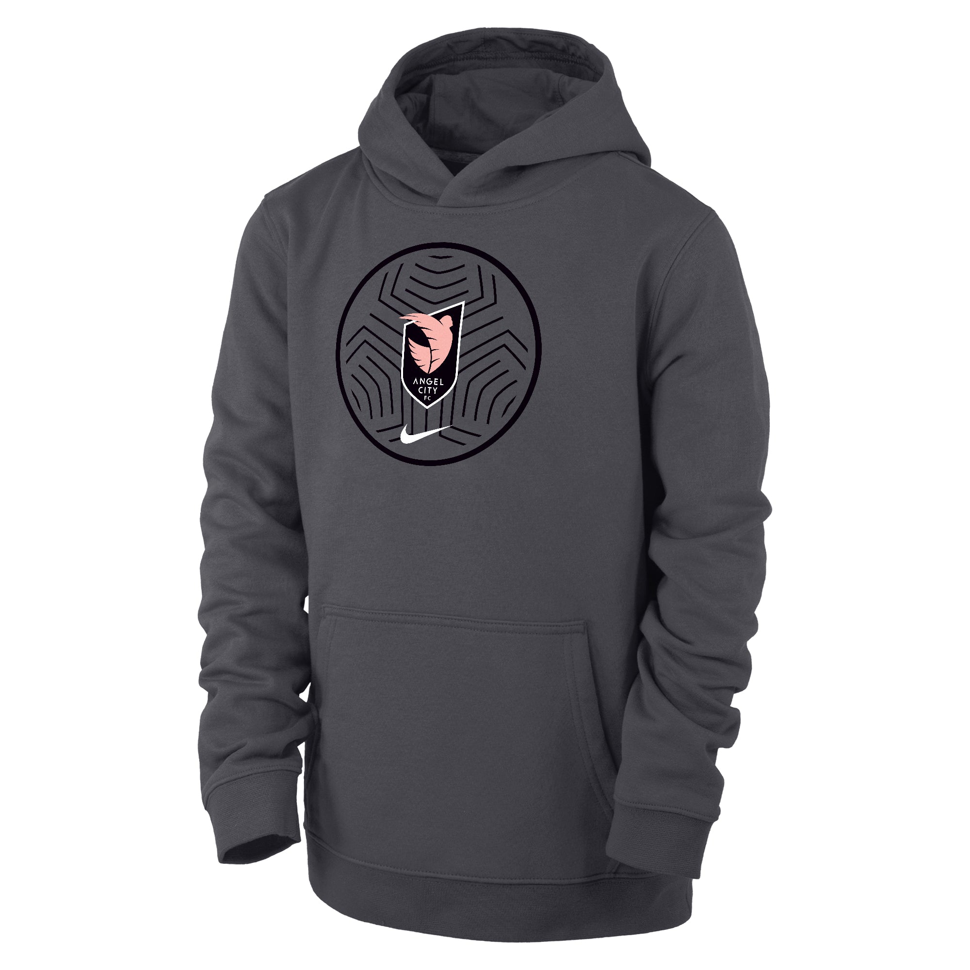 Nike Angel City FC Youth Fleece Hoody - P029460-ANFC-NIKE by Nike | Available at Niky's Sports