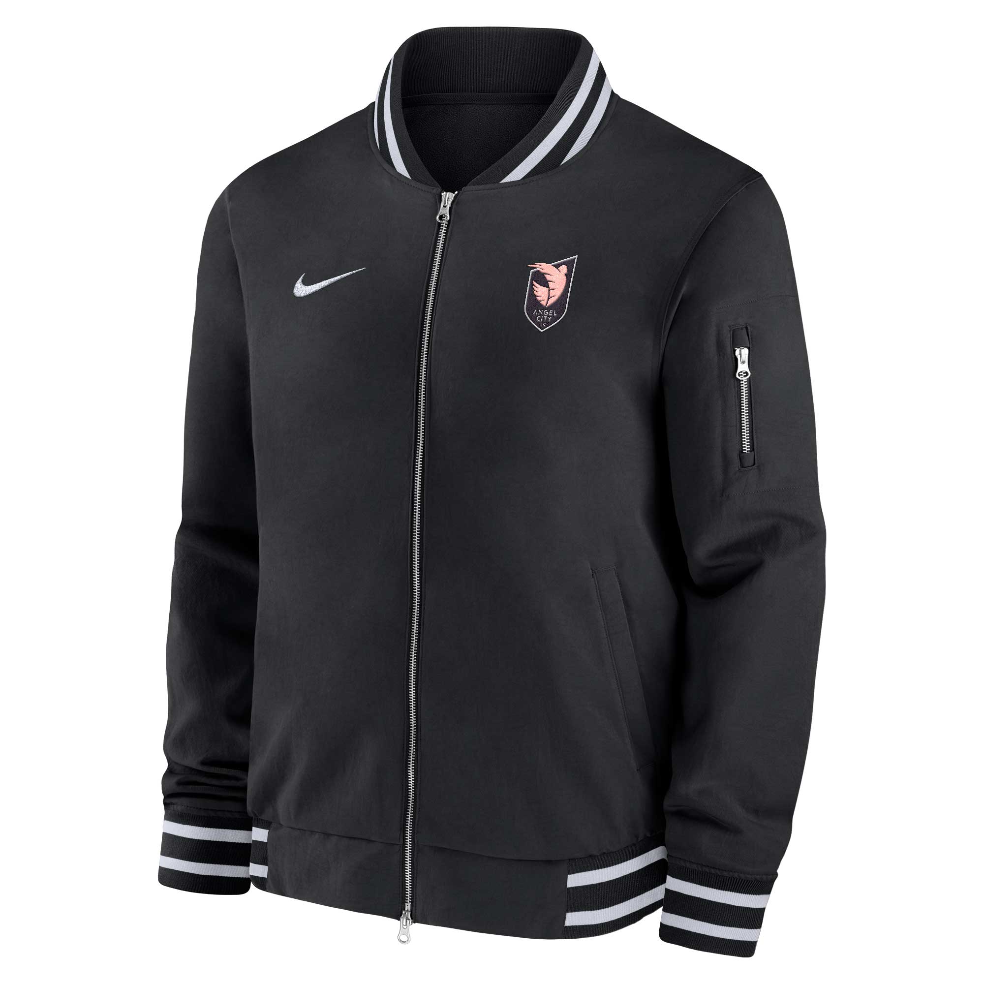 Nike Angel City FC Bomber Jacket - E001254-ANFC-NIKE by Nike | Available at Niky's Sports