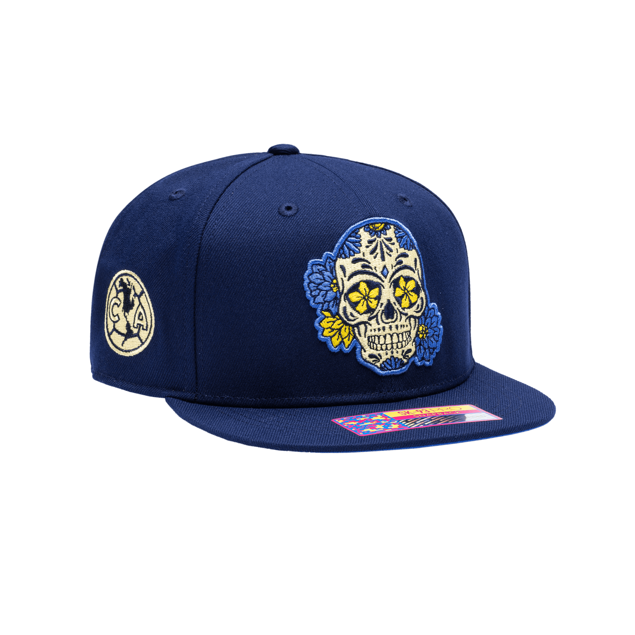 FAN INK CLUB AMERICA ¿ME DA MI CALAVERITA? SNAPBACK HAT - CAM-2093-5685-FAN INK by Fan Ink | Available at Niky's Sports