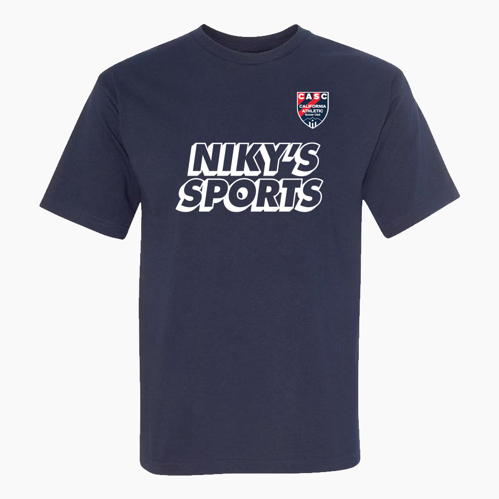CASC Cotton T Shirt Unisex Navy *Required - CASC-TRNJSY by Sport | Available at Niky&#39;s Sports