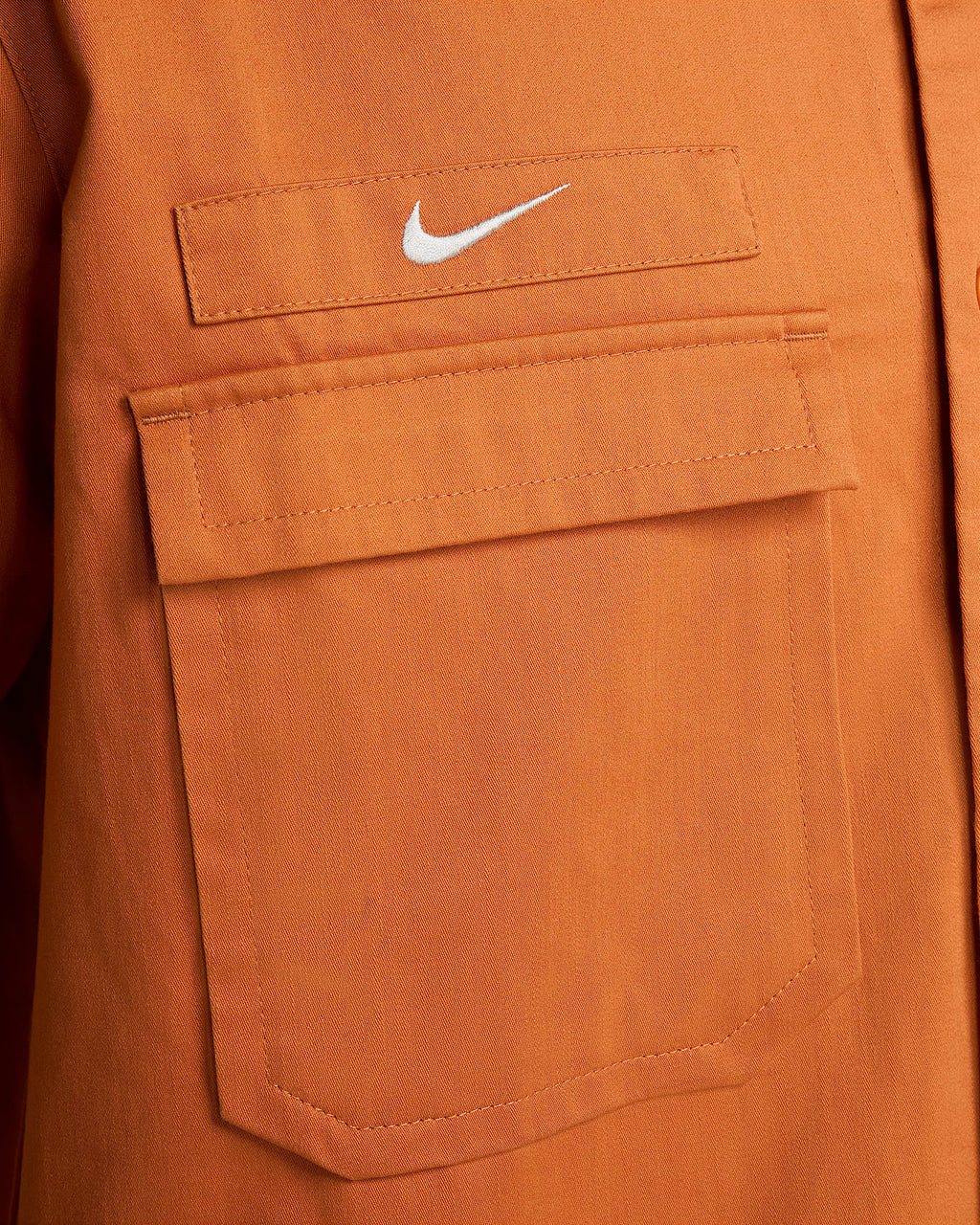 Nike Club America Men's Life Woven Military Short-Sleeve Button-Down Shirt - FQ7829-831-NIKE by Nike | Available at Niky's Sports