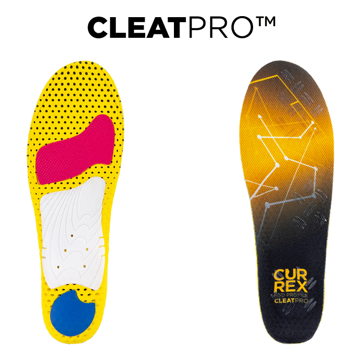 CURREX CLEATPRO® INSOLES FOR FOOTBALL AND CLEATED SHOES - MEDIUM PROFILE