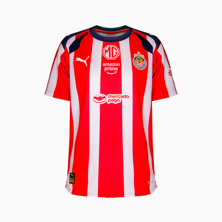 Puma Chivas 25/26 Home Replica Big Kids&#39; Soccer Jersey - 713580-01-PUMA by Puma | Available at Niky&#39;s Sports